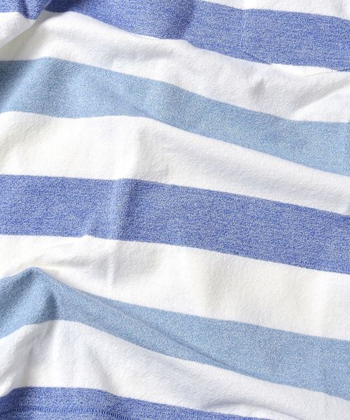 SHIPS(シップス)の「SC: MADE IN JAPAN ミニパイル/ボーダー ポケット Tシャツ□(Tシャツ/カットソー・メンズ・レッド/グリーン/ライトブルー/ベージュ/ブルー/ネイビー・LARGE/MEDIUM/SMALL/X-LARGE)」の8枚目の写真