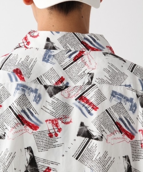 RAGEBLUE(レイジブルー)の「オープンカラープリントシャツ/802502(シャツ/ブラウス・メンズ・ホワイト/ブラック/ブラウン/ワインレッド・SMALL/MEDIUM/LARGE)」の14枚目の写真