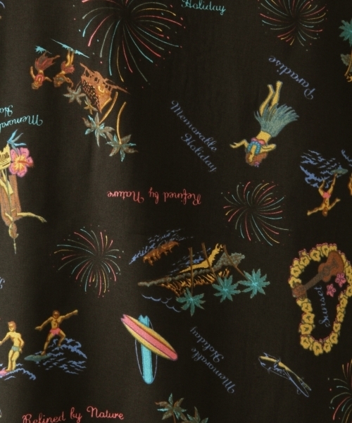 RAGEBLUE(レイジブルー)の「オープンカラープリントシャツ/802502(シャツ/ブラウス・メンズ・ホワイト/ブラック/ブラウン/ワインレッド・SMALL/MEDIUM/LARGE)」の16枚目の写真