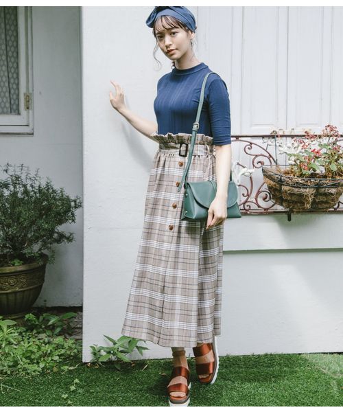 Vis ビス の ベルト付ドッキングワンピース ワンピース Wear