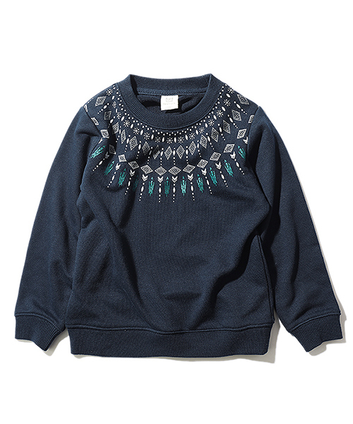 devirock（デビロック）の「全20柄 プリント裏毛長袖スウェットトレーナー（スウェット・キッズ・その他1/その他13/その他3/その他11/その他19/その他2/その他12/その他20/その他4/その他7/その他15/その他14/その他5/その他10/その他18/その他9/その他17/その他8/その他16/その他6・160cm/120cm/110cm/100cm/130cm/150cm/140cm）」の2枚目の写真