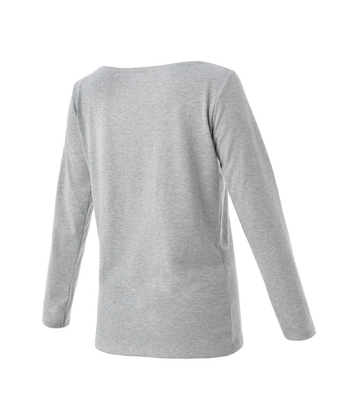 ZOZO（ゾゾ）の「9分袖ボートネックプルオーバー（パターンオーダー）／グレー［WOMEN］（Tシャツ/カットソー・レディース・グレー・マルチサイズ）」の2枚目の写真