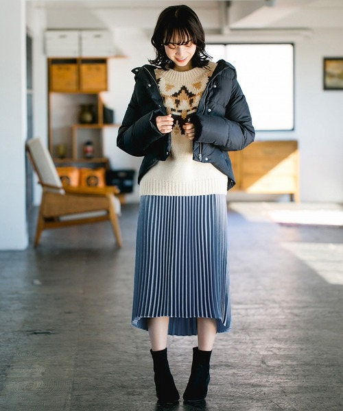 A part by（アパートバイ）の「3GAcWフェアアイルPO 821435（ニット/セーター・レディース・ホワイト系その他/ブラック系その他・FREE）」の15枚目の写真