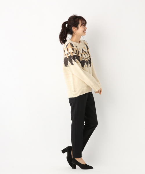 A part by（アパートバイ）の「3GAcWフェアアイルPO 821435（ニット/セーター・レディース・ホワイト系その他/ブラック系その他・FREE）」の16枚目の写真