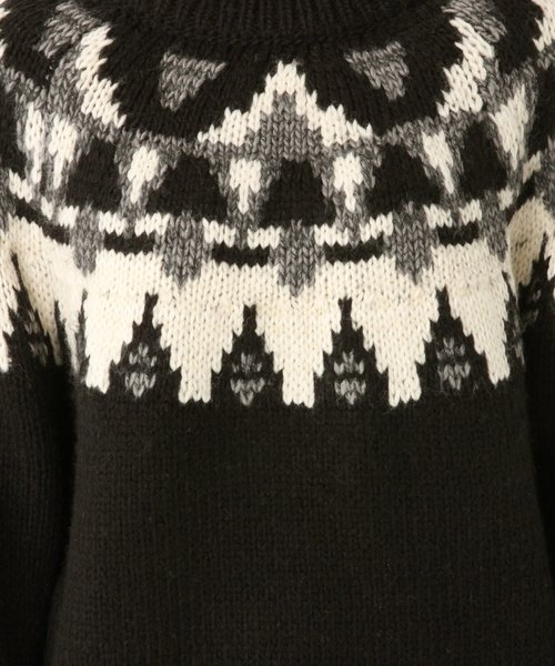 A part by（アパートバイ）の「3GAcWフェアアイルPO 821435（ニット/セーター・レディース・ホワイト系その他/ブラック系その他・FREE）」の12枚目の写真