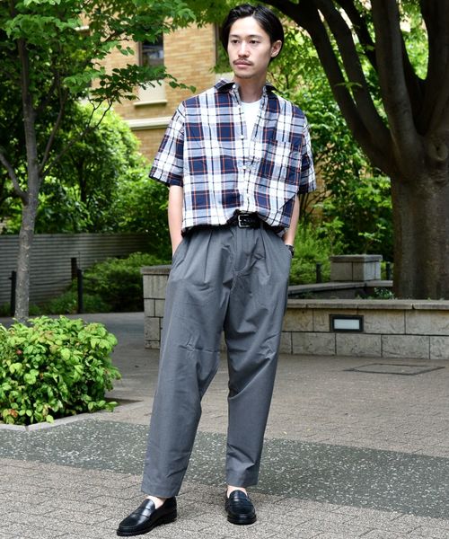 SHIPS（シップス）の「SU: BANSWARA TR ワイド イージー パンツ ■（その他パンツ・メンズ・チャコールグレー/ベージュ/ネイビー・S/M/L/XL）」の12枚目の写真