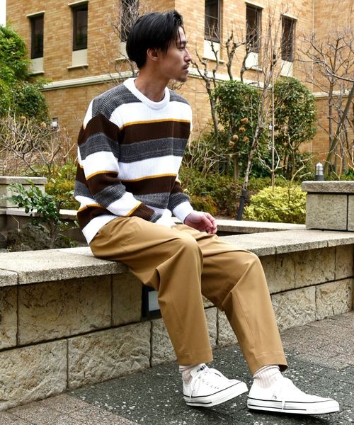 SHIPS（シップス）の「SU: BANSWARA TR ワイド イージー パンツ ■（その他パンツ・メンズ・チャコールグレー/ベージュ/ネイビー・S/M/L/XL）」の4枚目の写真