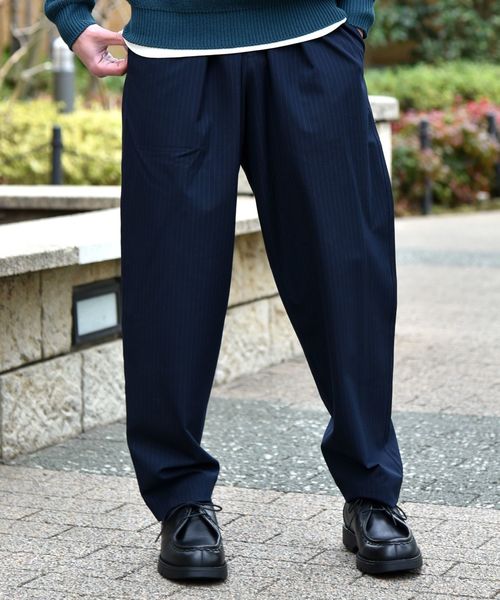 SHIPS（シップス）の「SU: BANSWARA TR ワイド イージー パンツ ■（その他パンツ・メンズ・チャコールグレー/ベージュ/ネイビー・S/M/L/XL）」の16枚目の写真