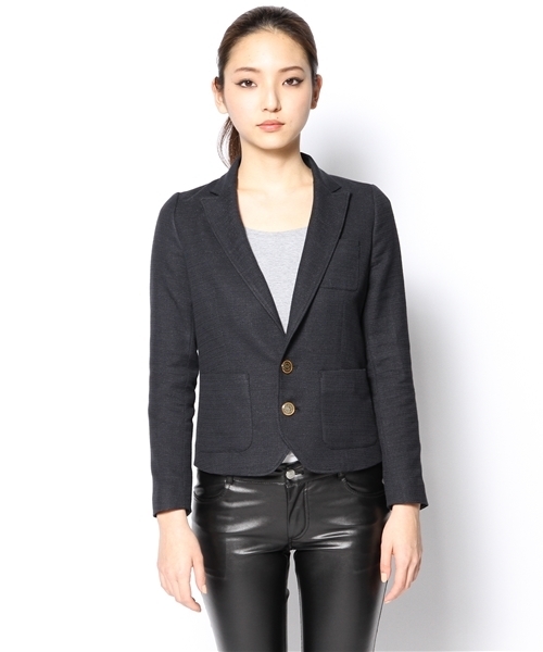 And A(アンドエー)の「FREPPY-JKT(テーラードジャケット・レディース・ネイビー・36/38)」の2枚目の写真