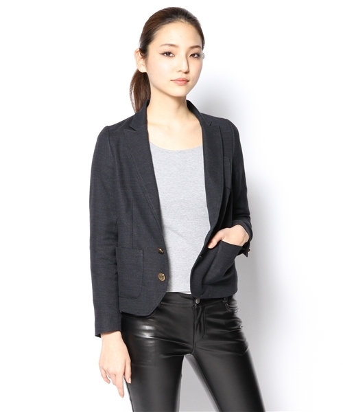 And A(アンドエー)の「FREPPY-JKT(テーラードジャケット・レディース・ネイビー・36/38)」の5枚目の写真