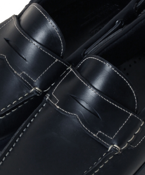 BEAMS（ビームス）の「○PARABOOTS×BEAMS / 別注 CORSICA SOLID（ドレスシューズ・メンズ・ネイビー/ライトブラウン/ブラウン・8.5/6/5.5/7/8/6.5/7.5/9.5/9/5）」の4枚目の写真