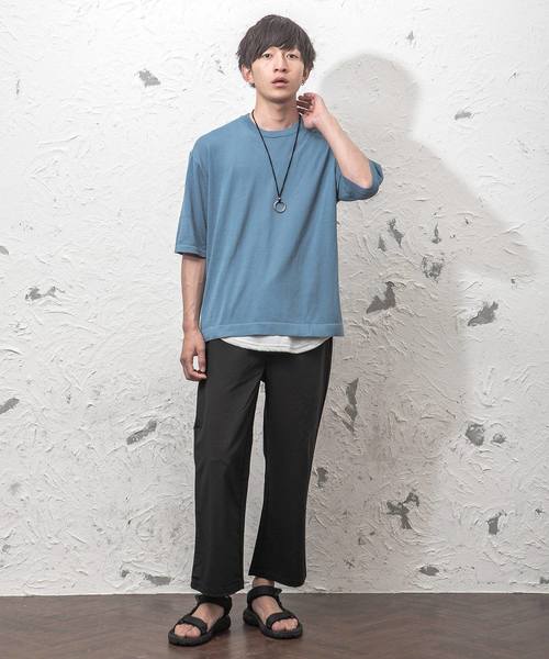 MinoriTY（マイノリティ）の「TRアンクルワイドパンツ（その他パンツ・メンズ・ブラック/ネイビー/ダークグレー/チャコール・M/L/XL）」の5枚目の写真