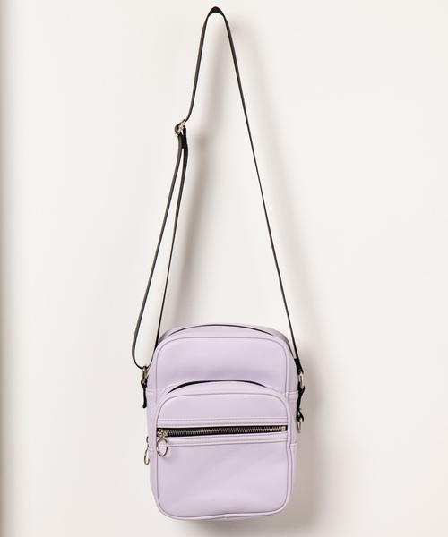 WEGO（ウィゴー）の「WEGO/リングZIPボックスミニショルダーバッグ（ショルダーバッグ・レディース・ホワイト/ブラック/ライトパープル/シルバー・FREE）」の17枚目の写真