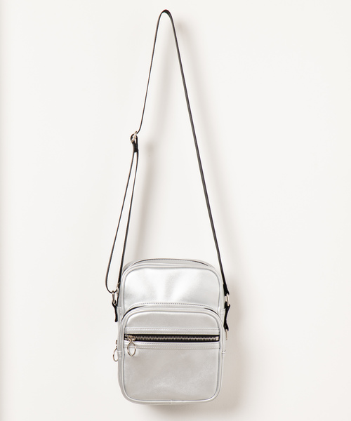 WEGO（ウィゴー）の「WEGO/リングZIPボックスミニショルダーバッグ（ショルダーバッグ・レディース・ホワイト/ブラック/ライトパープル/シルバー・FREE）」の16枚目の写真