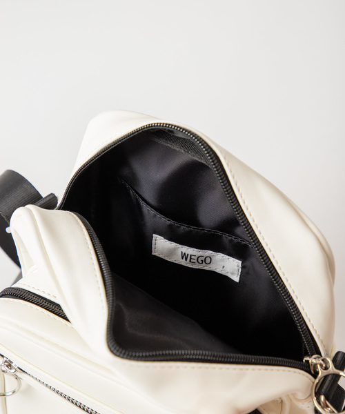 WEGO（ウィゴー）の「WEGO/リングZIPボックスミニショルダーバッグ（ショルダーバッグ・レディース・ホワイト/ブラック/ライトパープル/シルバー・FREE）」の13枚目の写真