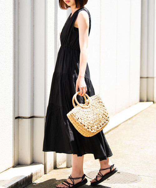 Aunt Marie's(アントマリーズ)の「AUNT MARIE'S フロントボタンティアードロングワンピース(ワンピース・レディース・ブラック/パープル/ナチュラル・FREE)」の17枚目の写真