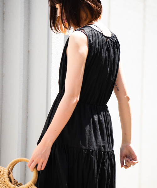 Aunt Marie's(アントマリーズ)の「AUNT MARIE'S フロントボタンティアードロングワンピース(ワンピース・レディース・ブラック/パープル/ナチュラル・FREE)」の11枚目の写真