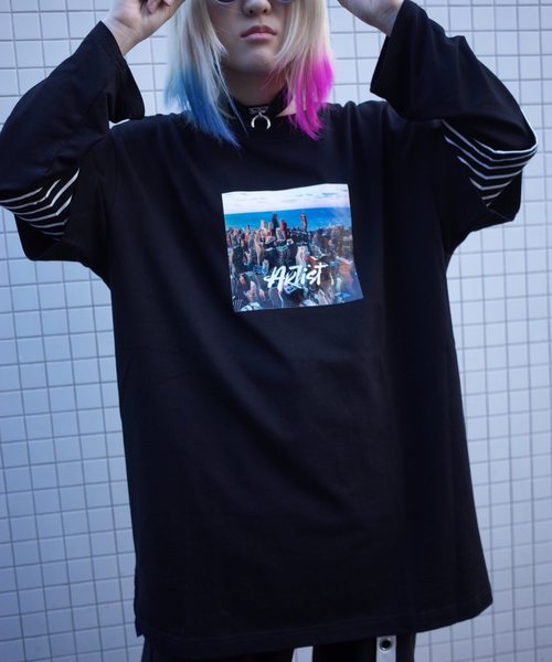 rovtski(ロフトスキー)の「SID ASST SS T SHIRT/シド オーバーサイズ デザイン Tシャツ 半袖(Tシャツ/カットソー・レディース・イエロー/ホワイト系その他/ブラック系その他/ホワイト系その他2/ホワイト系その他3/ホワイト系その他4/ホワイト系その他5/ブラック系その他2/ブラック系その他3/ブラック系その他4/ブラック系その他5・FREE)」の12枚目の写真