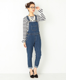 Ray BEAMS | Ray BEAMS / デニム スリムサロペット(サロペット/オーバーオール)