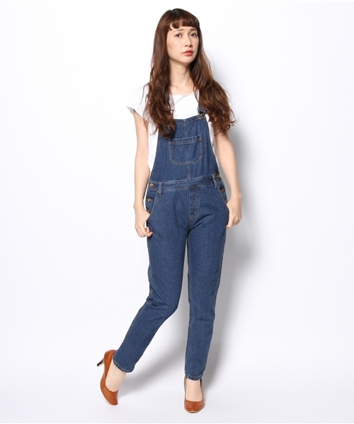 Ray BEAMS（レイビームス）の「Ray BEAMS / デニム スリムサロペット（サロペット/オーバーオール・レディース・ホワイト/サックスブルー/ブルー系その他・1/0）」の21枚目の写真