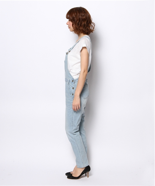 Ray BEAMS（レイビームス）の「Ray BEAMS / デニム スリムサロペット（サロペット/オーバーオール・レディース・ホワイト/サックスブルー/ブルー系その他・1/0）」の8枚目の写真