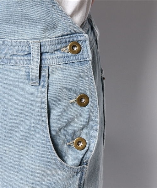 Ray BEAMS（レイビームス）の「Ray BEAMS / デニム スリムサロペット（サロペット/オーバーオール・レディース・ホワイト/サックスブルー/ブルー系その他・1/0）」の5枚目の写真