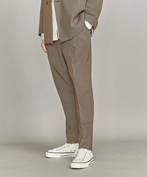 BEAUTY&YOUTH UNITED ARROWS（ビューティーアンドユースユナイテッドアローズ）の「by ガンクラブチェック 2P ワイド テーパードパンツ/セットアップ対応（その他パンツ・メンズ・ブラウン/ダークグレー・XL/L/S/M）」の15枚目の写真