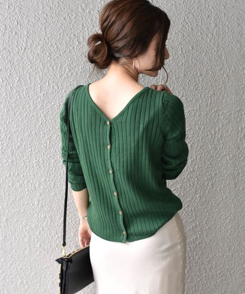 Khaju(カージュ)の「Khaju:2WAYカーディガン◇(カーディガン/ボレロ・レディース・ブラック/ベージュ/ピンク/グリーン/バイオレット・ONE SIZE)」の3枚目の写真