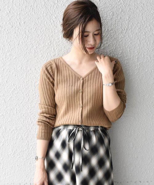 Khaju(カージュ)の「Khaju:2WAYカーディガン◇(カーディガン/ボレロ・レディース・ブラック/ベージュ/ピンク/グリーン/バイオレット・ONE SIZE)」の9枚目の写真