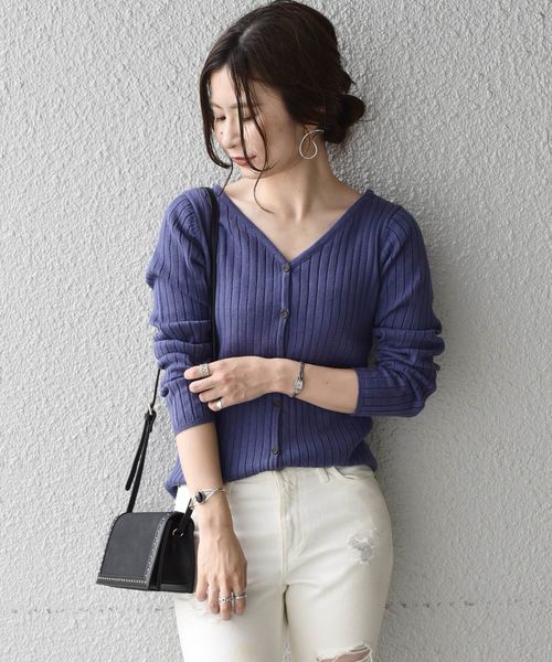 Khaju(カージュ)の「Khaju:2WAYカーディガン◇(カーディガン/ボレロ・レディース・ブラック/ベージュ/ピンク/グリーン/バイオレット・ONE SIZE)」の15枚目の写真