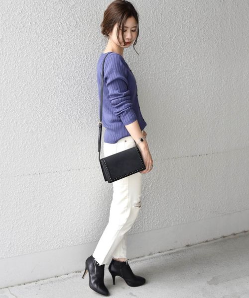 Khaju(カージュ)の「Khaju:2WAYカーディガン◇(カーディガン/ボレロ・レディース・ブラック/ベージュ/ピンク/グリーン/バイオレット・ONE SIZE)」の17枚目の写真