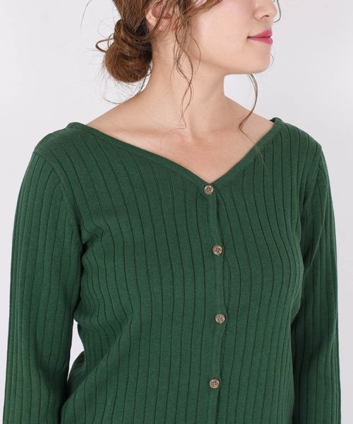 Khaju(カージュ)の「Khaju:2WAYカーディガン◇(カーディガン/ボレロ・レディース・ブラック/ベージュ/ピンク/グリーン/バイオレット・ONE SIZE)」の21枚目の写真