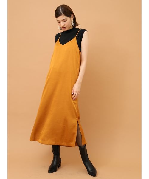 Yecca Vecca イェッカヴェッカ の サテンキャミワンピース ワンピース Wear