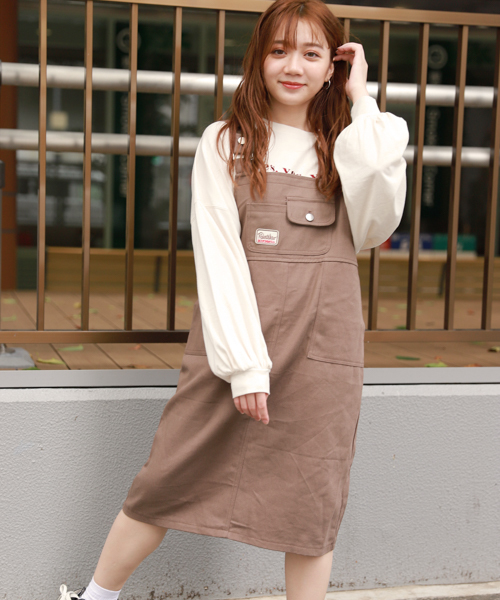 apres jour（アプレジュール）の「ワッペン付きジャンスカ【ZOZOTOWN限定アイテム】（ワンピース・レディース・オフホワイト/モカ・フリー）」の21枚目の写真