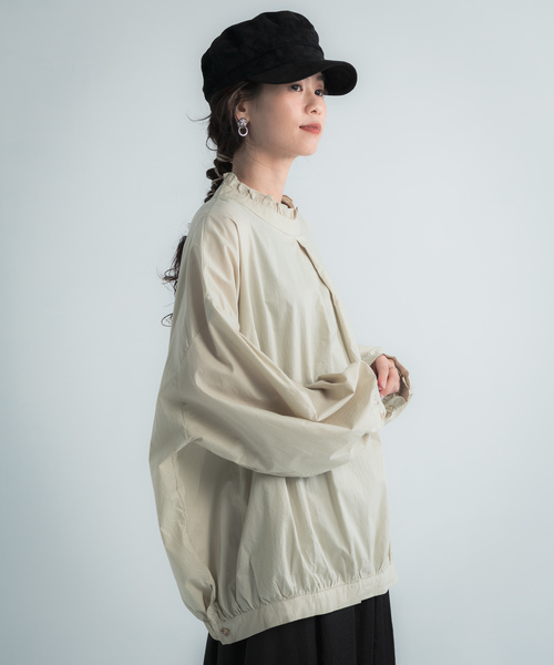 Libra Cue（リブラ キュー）の「Libra フリルカラーブラウス（シャツ/ブラウス・レディース・ホワイト/ブラック/ミント・FREE）」の3枚目の写真