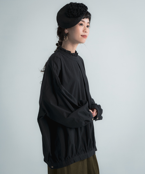 Libra Cue（リブラ キュー）の「Libra フリルカラーブラウス（シャツ/ブラウス・レディース・ホワイト/ブラック/ミント・FREE）」の12枚目の写真