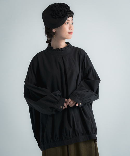 Libra Cue（リブラ キュー）の「Libra フリルカラーブラウス（シャツ/ブラウス・レディース・ホワイト/ブラック/ミント・FREE）」の14枚目の写真