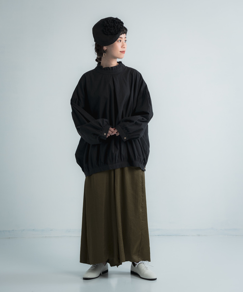 Libra Cue（リブラ キュー）の「Libra フリルカラーブラウス（シャツ/ブラウス・レディース・ホワイト/ブラック/ミント・FREE）」の5枚目の写真