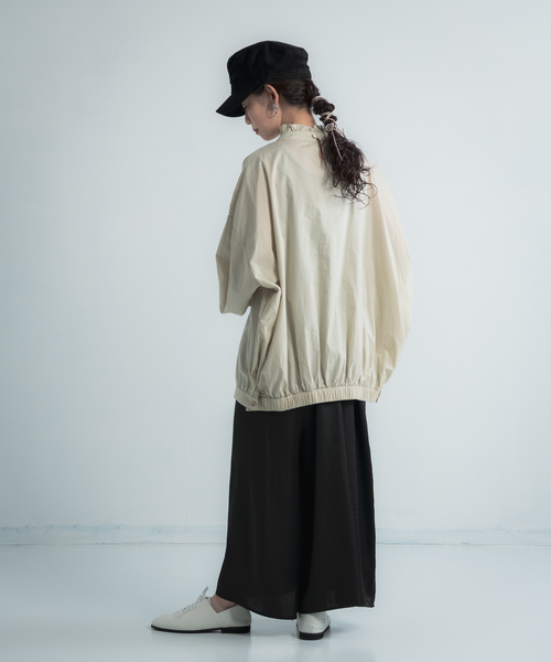 Libra Cue（リブラ キュー）の「Libra フリルカラーブラウス（シャツ/ブラウス・レディース・ホワイト/ブラック/ミント・FREE）」の15枚目の写真