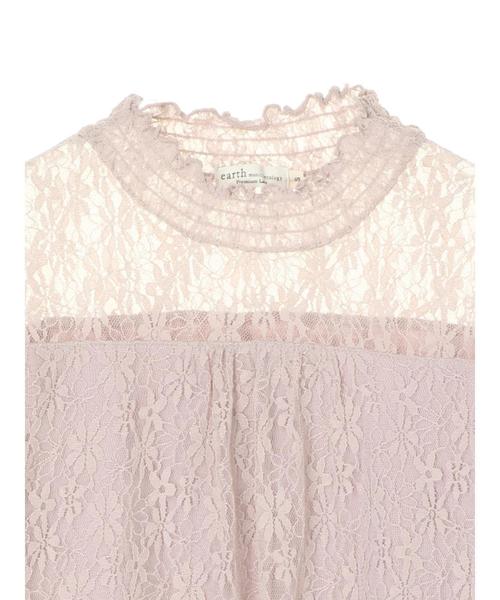 earth music&ecology（アースミュージックアンドエコロジー）の「長袖総レースシャーリングプルオーバー＊（Tシャツ/カットソー・レディース・ブラック/ブラウン/アイボリー/ラベンダー・S/M）」の14枚目の写真