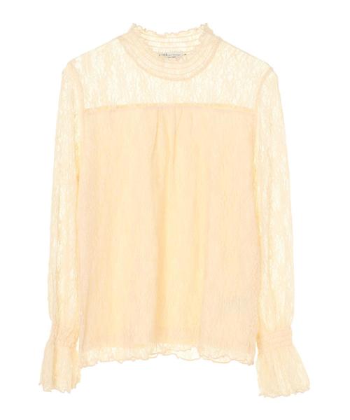 earth music&ecology（アースミュージックアンドエコロジー）の「長袖総レースシャーリングプルオーバー＊（Tシャツ/カットソー・レディース・ブラック/ブラウン/アイボリー/ラベンダー・S/M）」の5枚目の写真