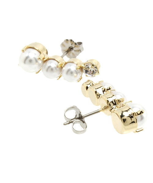 Phoebe(フィービィー)の「【累計販売 20,000点突破!】Rio de laパールピアス/大ぶり/存在感◎/主役級(ピアス(両耳用)・レディース・ホワイト・FREE)」の2枚目の写真