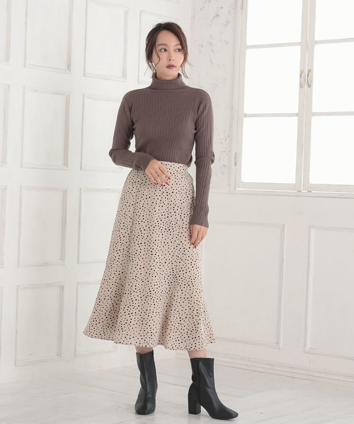 KOBE LETTUCE（コウベレタス）の「スクエアトゥ太ヒールミドルブーツ（ブーツ・レディース・ブラック/ブラウン/アイボリー/グレイッシュベージュ/パイソン・LL/S/L/M）」の13枚目の写真