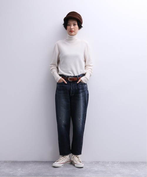 JOURNAL STANDARD LUXE(ジャーナルスタンダード ラックス)の「Super170 タートルネックプルオーバー(ニット/セーター・レディース・ホワイト/チャコールグレー・FREE)」の13枚目の写真