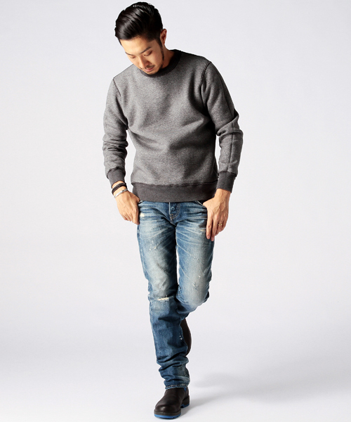 BEAMS（ビームス）の「RED CARD×BEAMS / 別注 Slim Straight DAMEGE（デニムパンツ・メンズ・ブルー・31inch/30inch/28inch/29inch/33inch/32inch）」の12枚目の写真