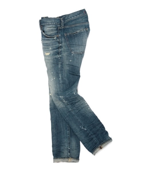 BEAMS（ビームス）の「RED CARD×BEAMS / 別注 Slim Straight DAMEGE（デニムパンツ・メンズ・ブルー・31inch/30inch/28inch/29inch/33inch/32inch）」の14枚目の写真