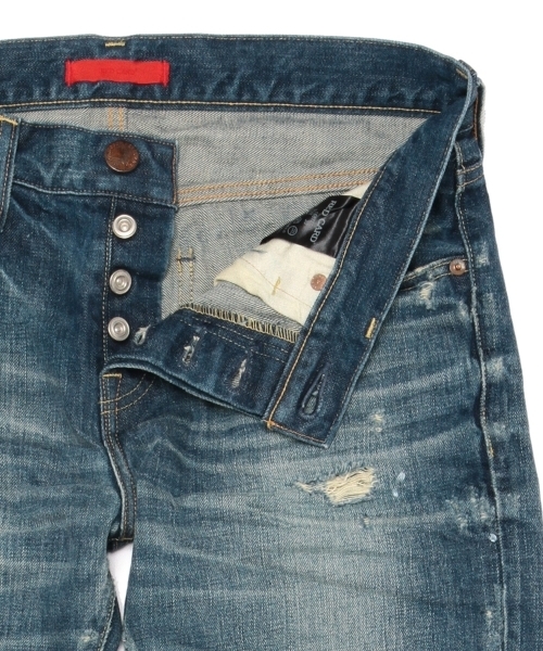 BEAMS（ビームス）の「RED CARD×BEAMS / 別注 Slim Straight DAMEGE（デニムパンツ・メンズ・ブルー・31inch/30inch/28inch/29inch/33inch/32inch）」の16枚目の写真