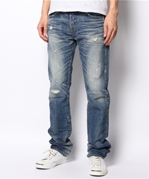 BEAMS | RED CARD×BEAMS / 別注 Slim Straight DAMEGE(デニムパンツ)