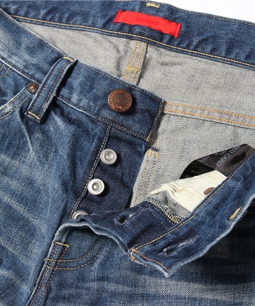 BEAMS（ビームス）の「RED CARD×BEAMS / 別注 Slim Straight DAMEGE（デニムパンツ・メンズ・ブルー・31inch/30inch/28inch/29inch/33inch/32inch）」の8枚目の写真
