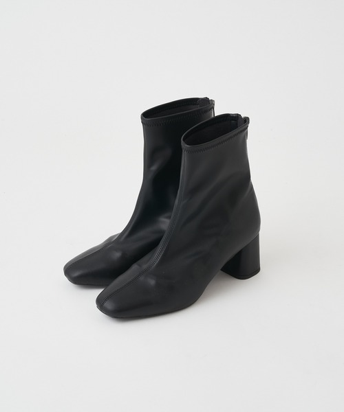 mystic（ミスティック）の「ストレッチショートブーツ（ブーツ・レディース・ブラック/アイボリー/ベージュ・38/36/37）」の3枚目の写真